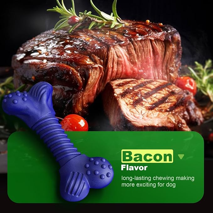 Dog Toys for Aggressive Chewers - Beef Flavor