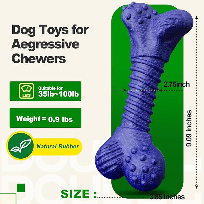 Dog Toys for Aggressive Chewers - Beef Flavor
