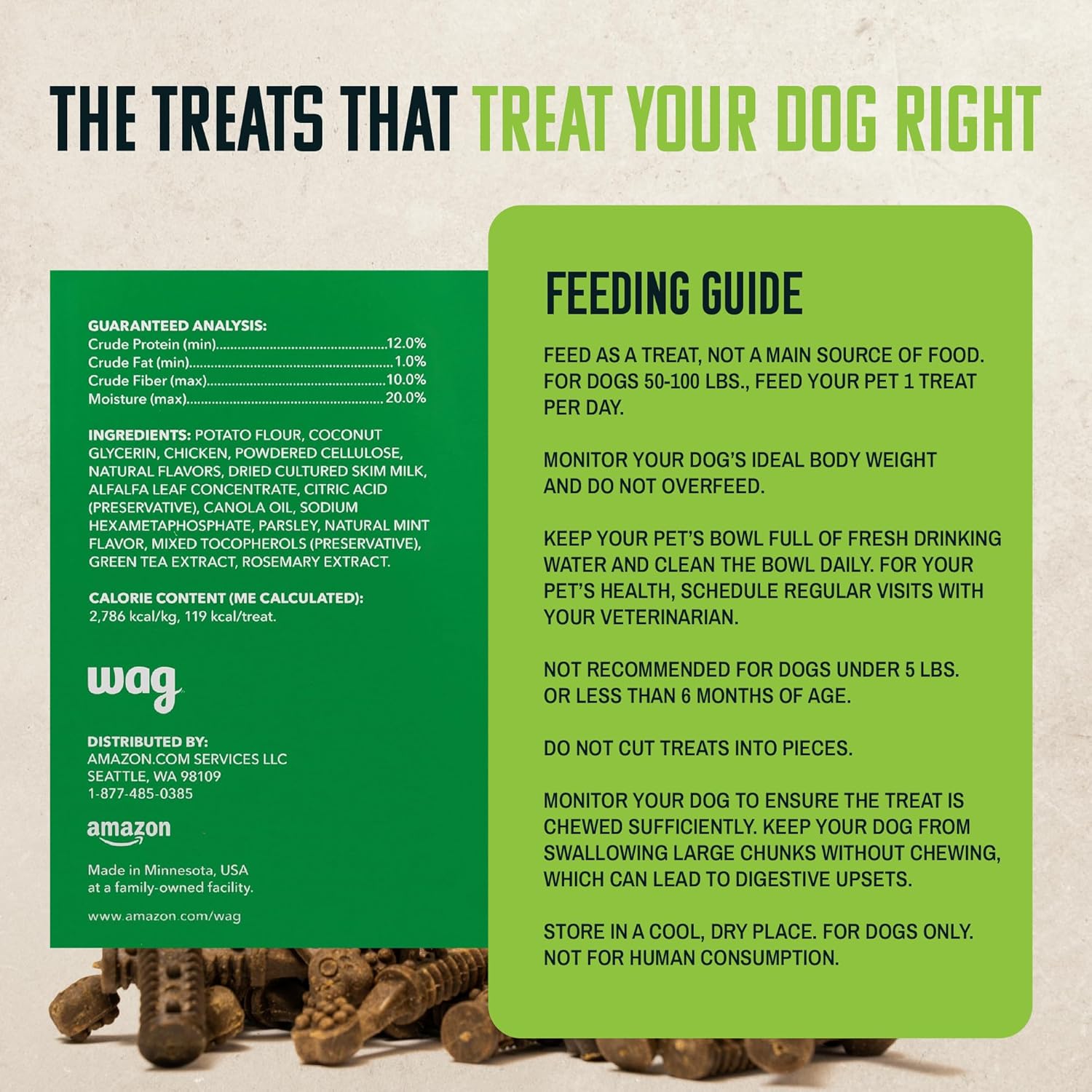 Dental Dogs Treat to Help Clean Teeth & Freshen Breath - Wag