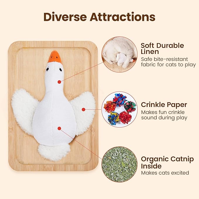 Catnip Toys - Potaroma Birds - 6.5 Inches, Pack of 2