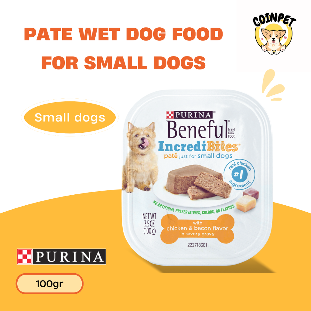 Pate Wet Dog Food for Small Dogs - 100gr - Purina