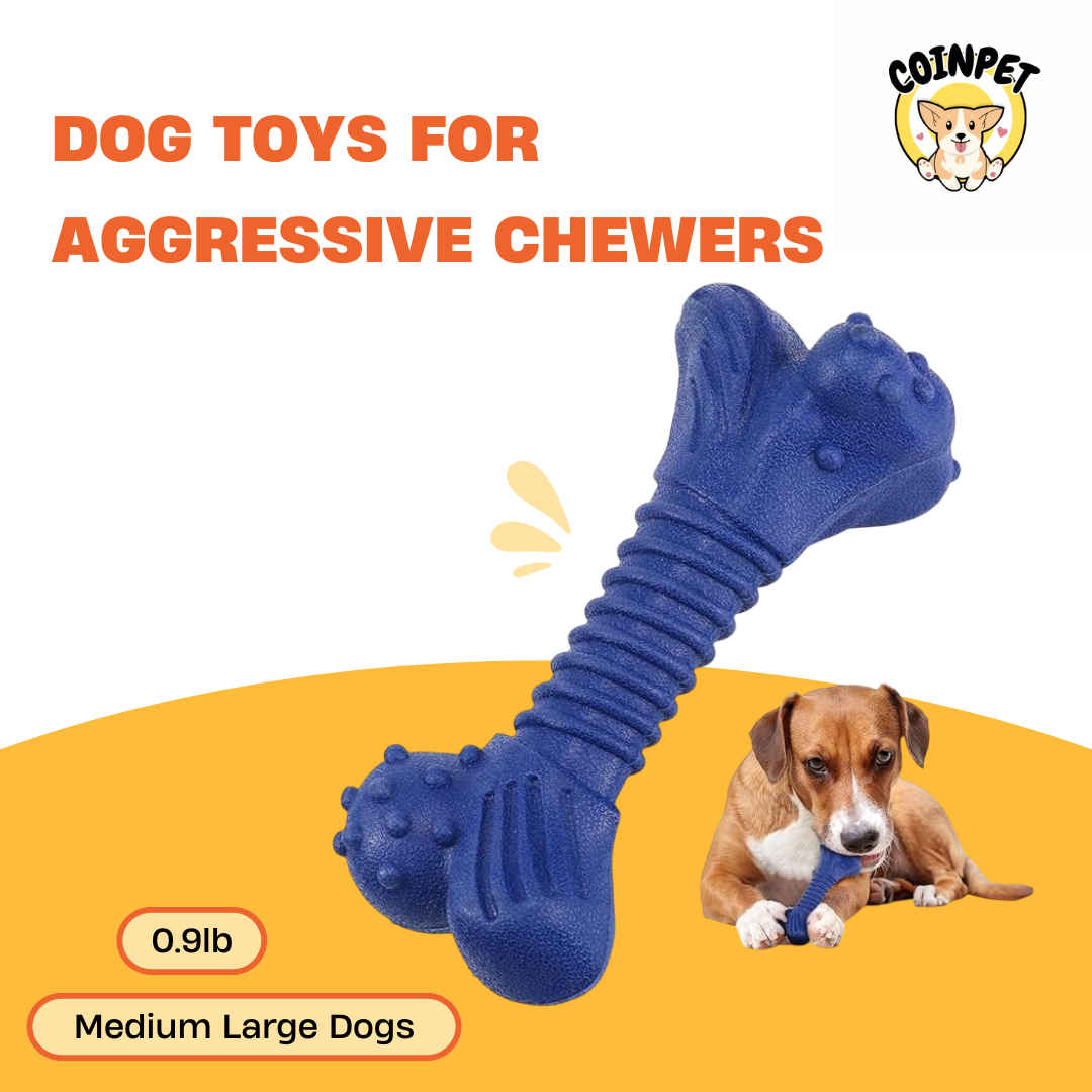Dog Toys for Aggressive Chewers - Beef Flavor