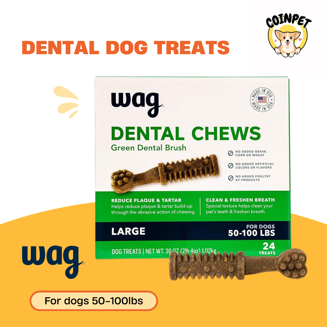 Dental Dogs Treat to Help Clean Teeth & Freshen Breath - Wag
