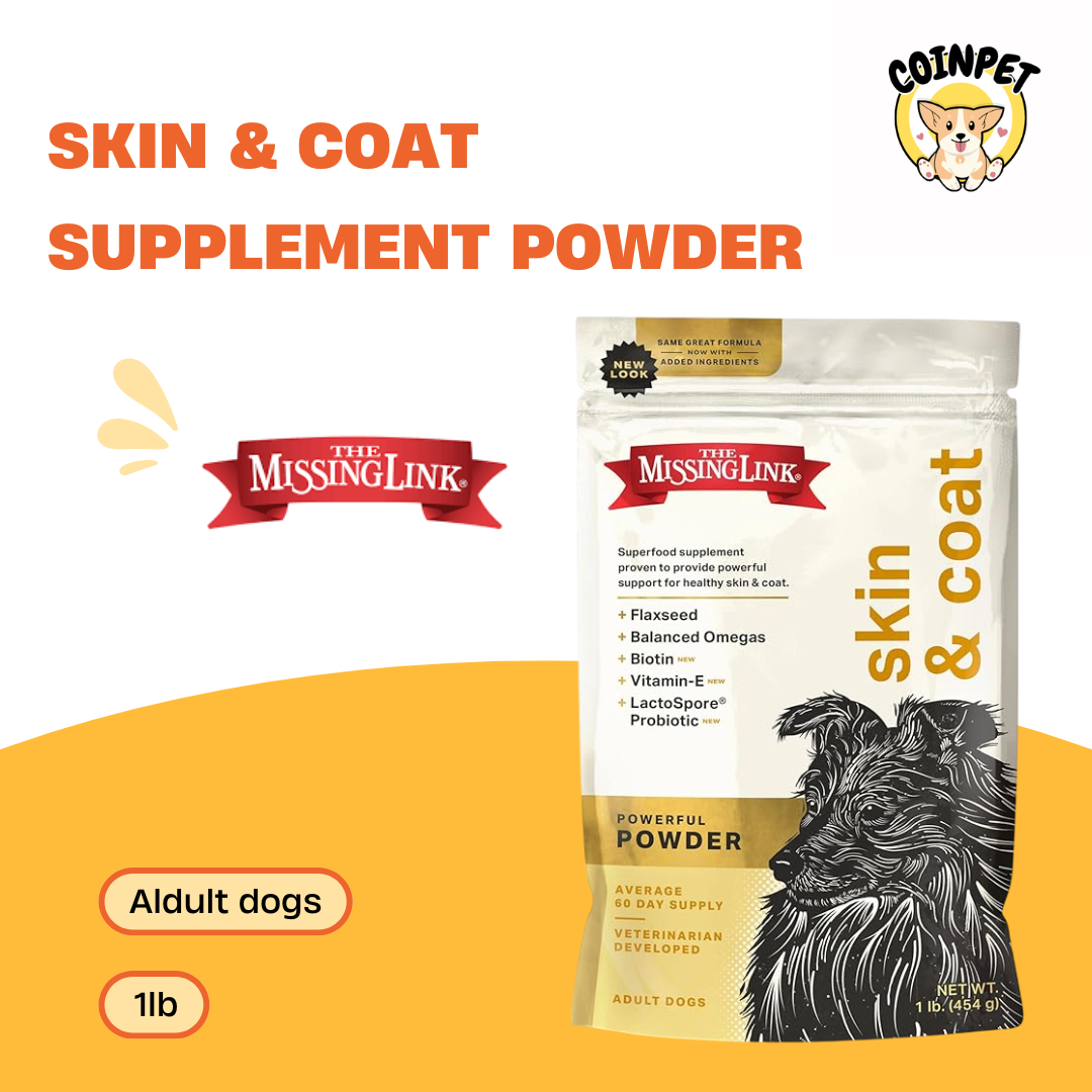 Skin & Coat Supplement Powder - 1lb - The Missing Link