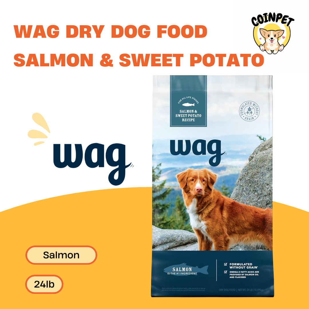 Wag Dry Dog Food Salmon & Sweet Potato - 24lb - Wag